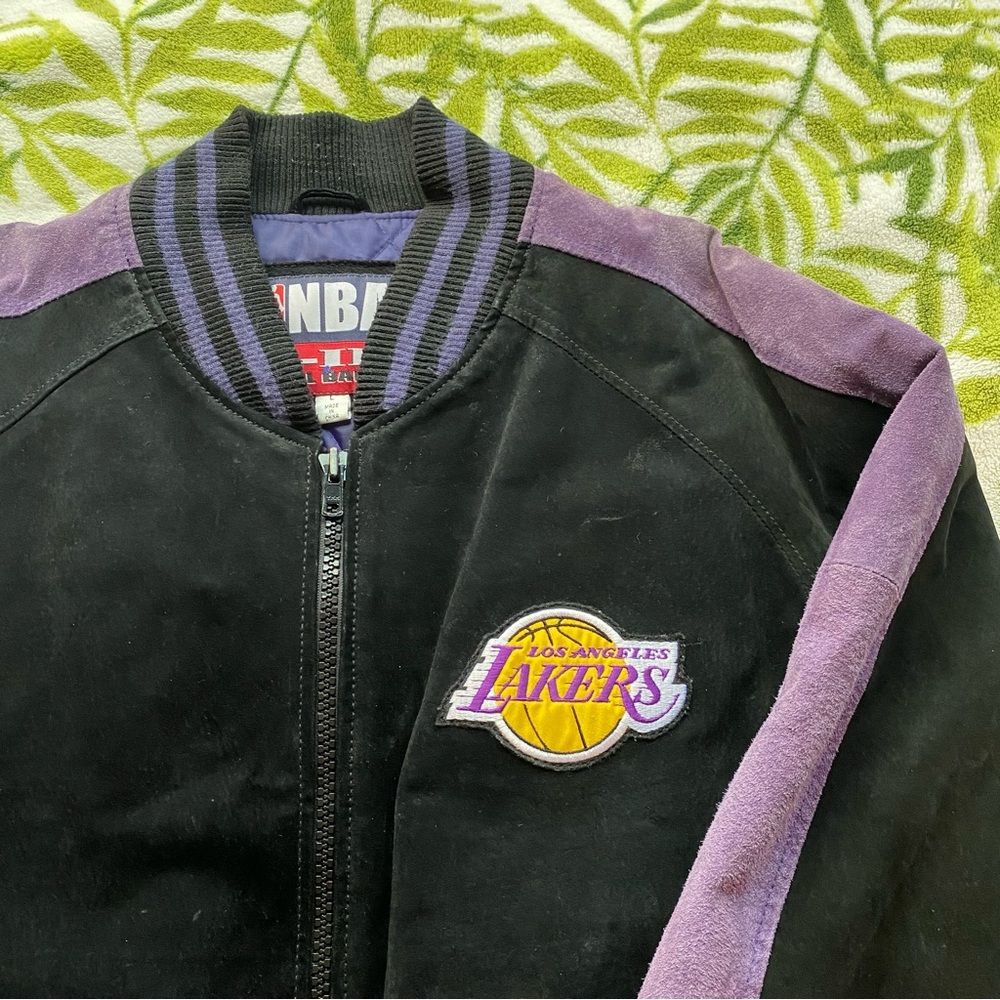 Vintage NBA Lakers G-III & Carl Banks Leather Jacket